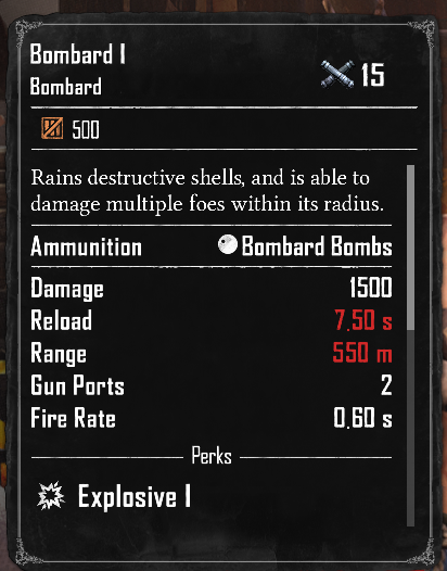 Bombard I (Required:Explosive 1)